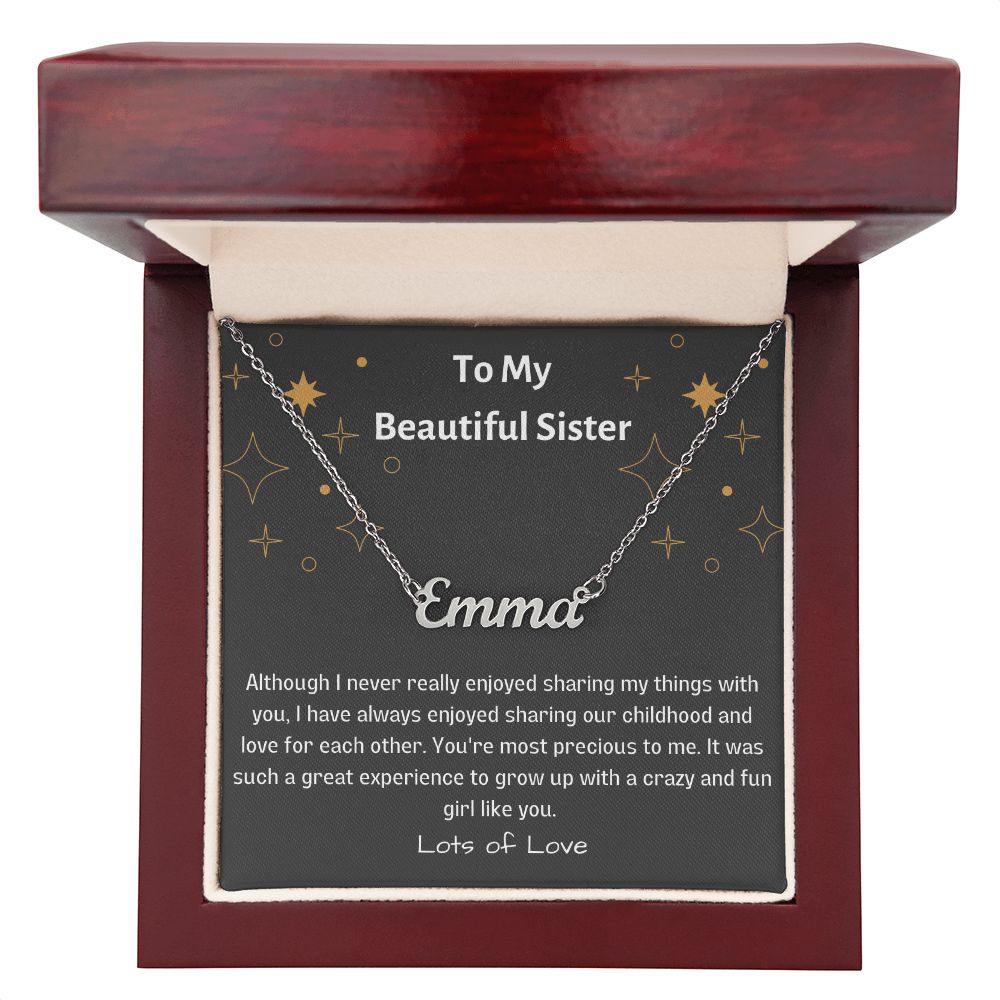 Sister - Get Customized Name for Your Loved Ones