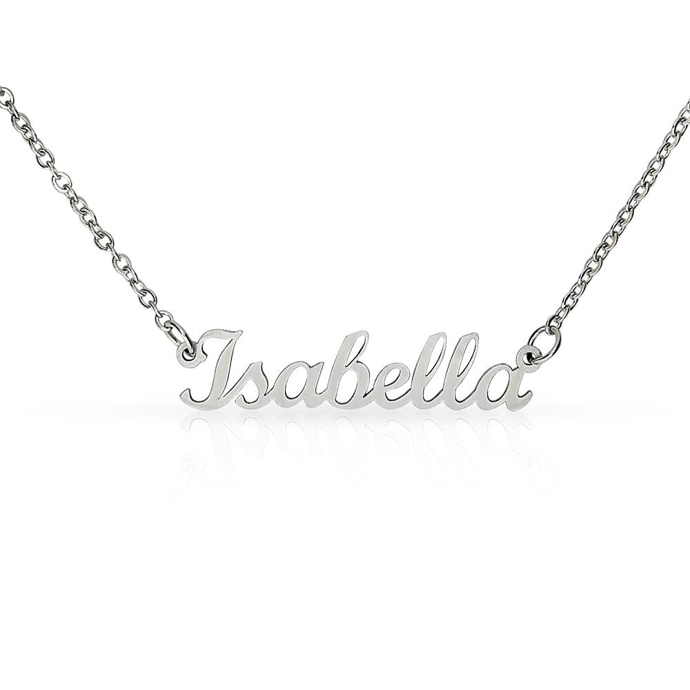 A Personalized Name Necklace without Message Card
