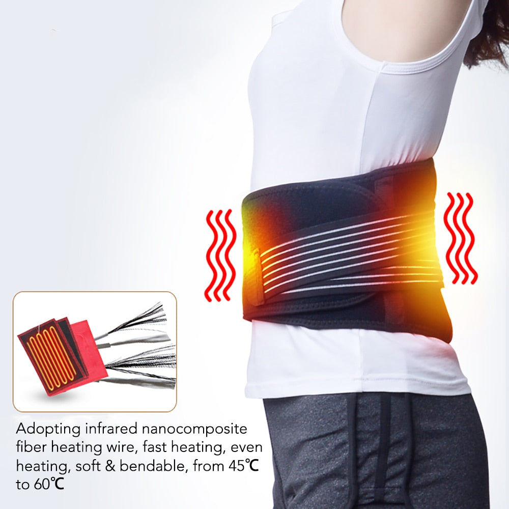 Electric Heating Belt for Back Pain Therapy