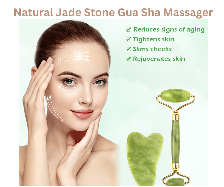 KINA™ Natural Jade Stone Gua Sha Massager