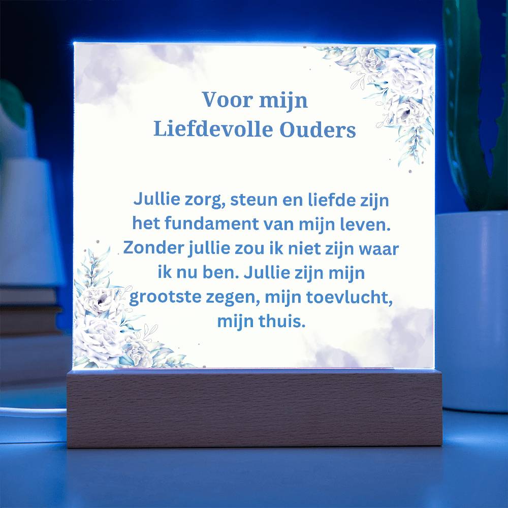 Voor mijn liefdevolle ouders