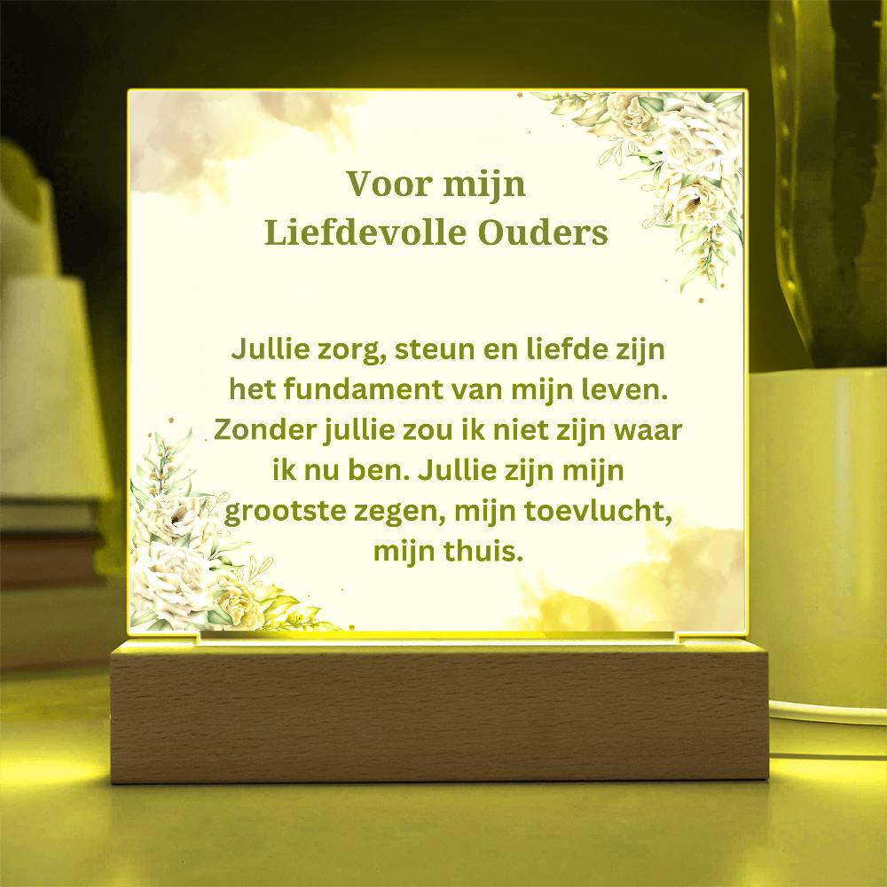 Voor mijn liefdevolle ouders