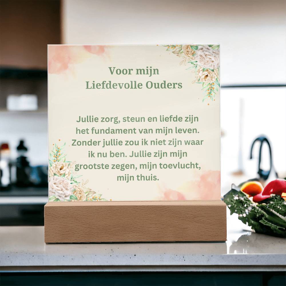 Voor mijn liefdevolle ouders