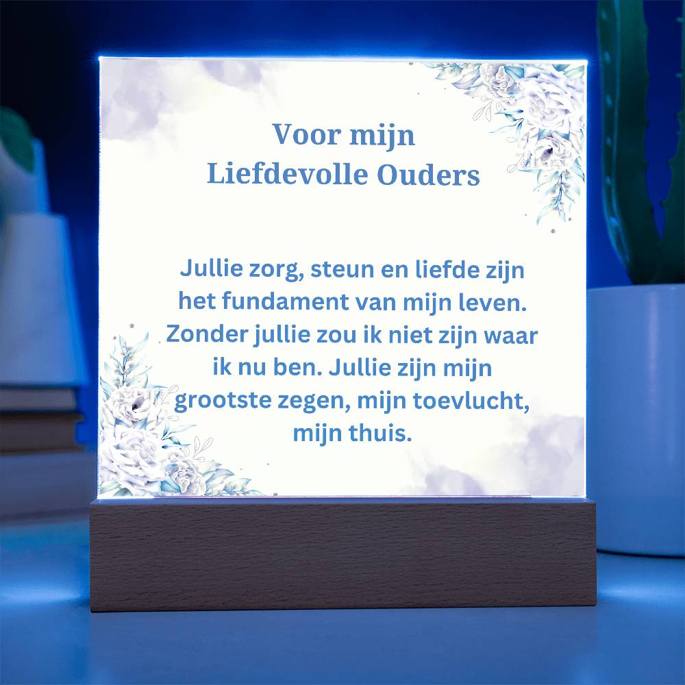 Voor mijn liefdevolle ouders