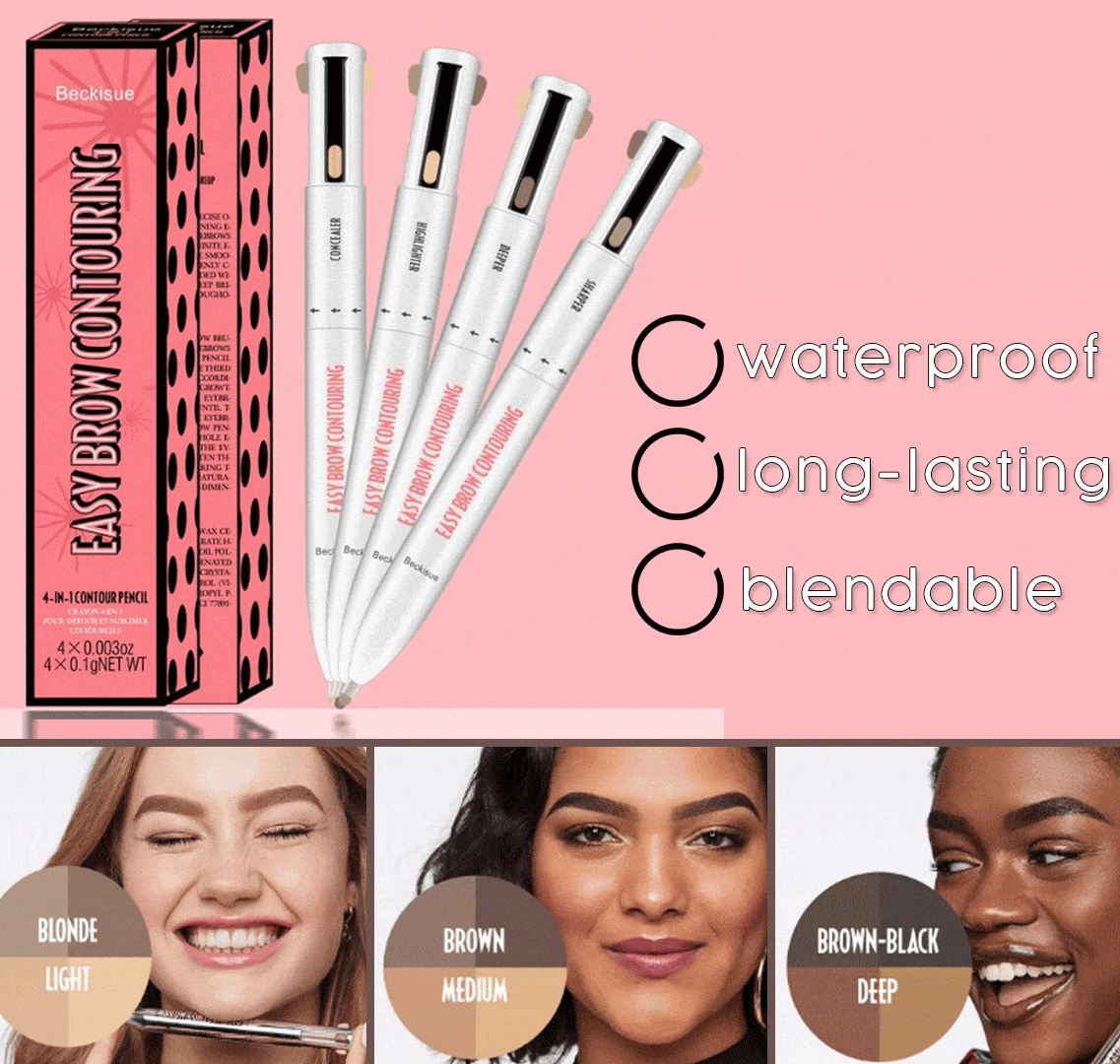 4 In 1 Brow Contour  Highlight Pen