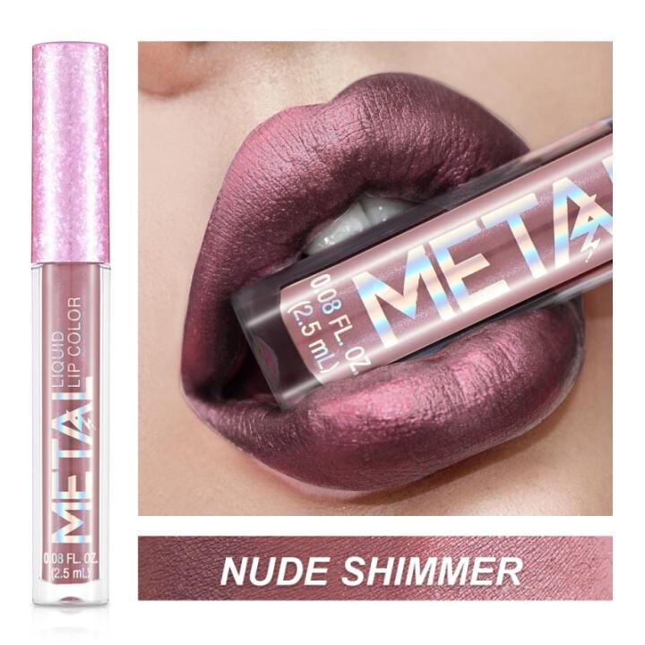 Glitter Metallic Liquid Lipstick Waterproof