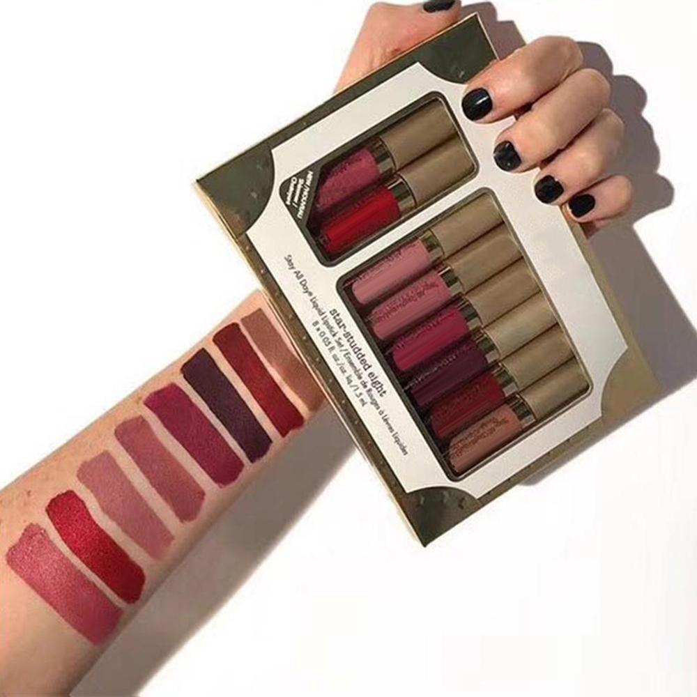 8pcs Set Everlasting Matte Liquid Lipstick