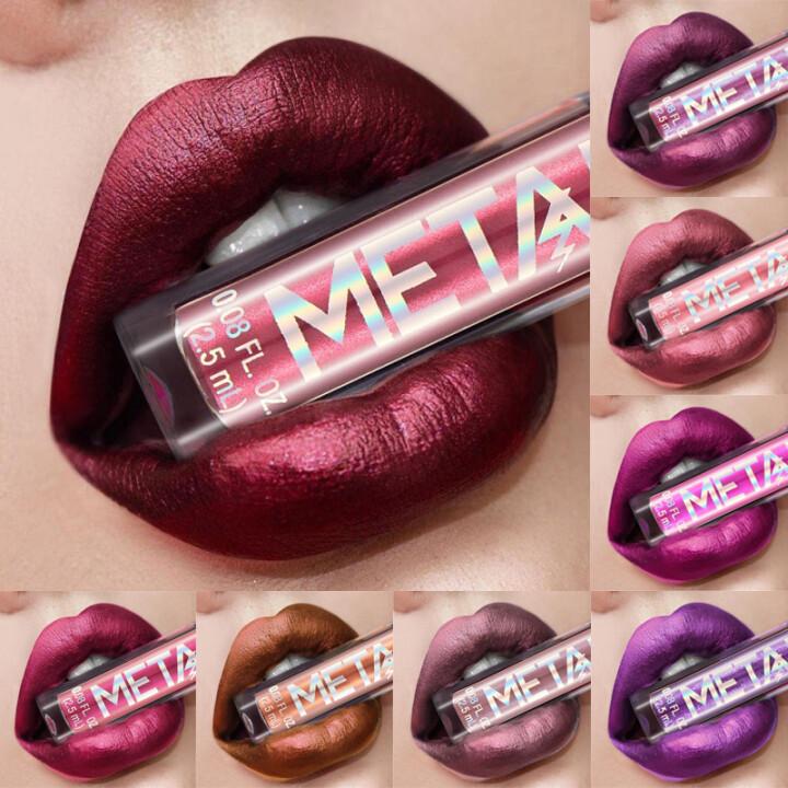 Glitter Metallic Liquid Lipstick Waterproof