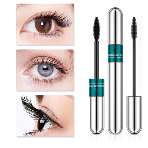 4 IN 1 Waterproof Silk Fiber Thick Lengthening Mascara