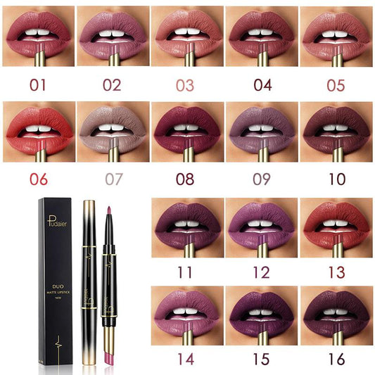 16 Color Long Lasting Lipstick Lipstick lip liner combo