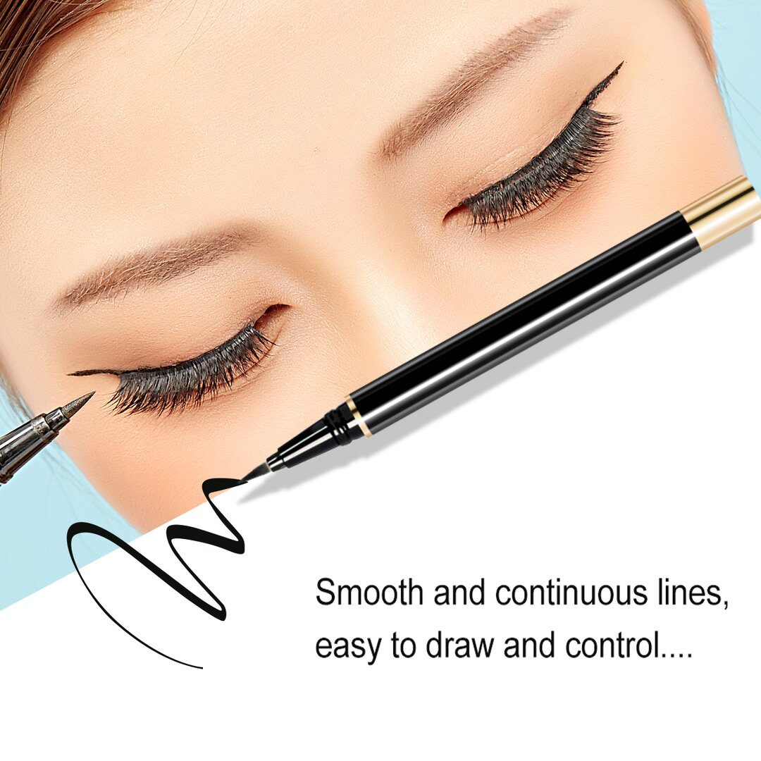 Non magnetic eyeliner and eyelashes kit