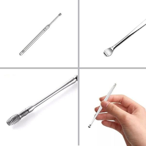 5-Piece: Stainless Steel Earpick Set