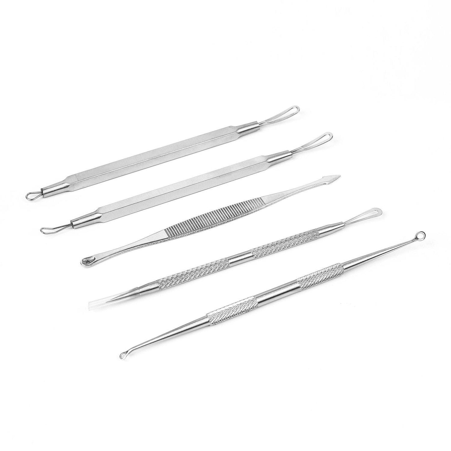 5-Pieces Set: BlackHead Remover Kit Pimple Comedone Extractor Tool Set