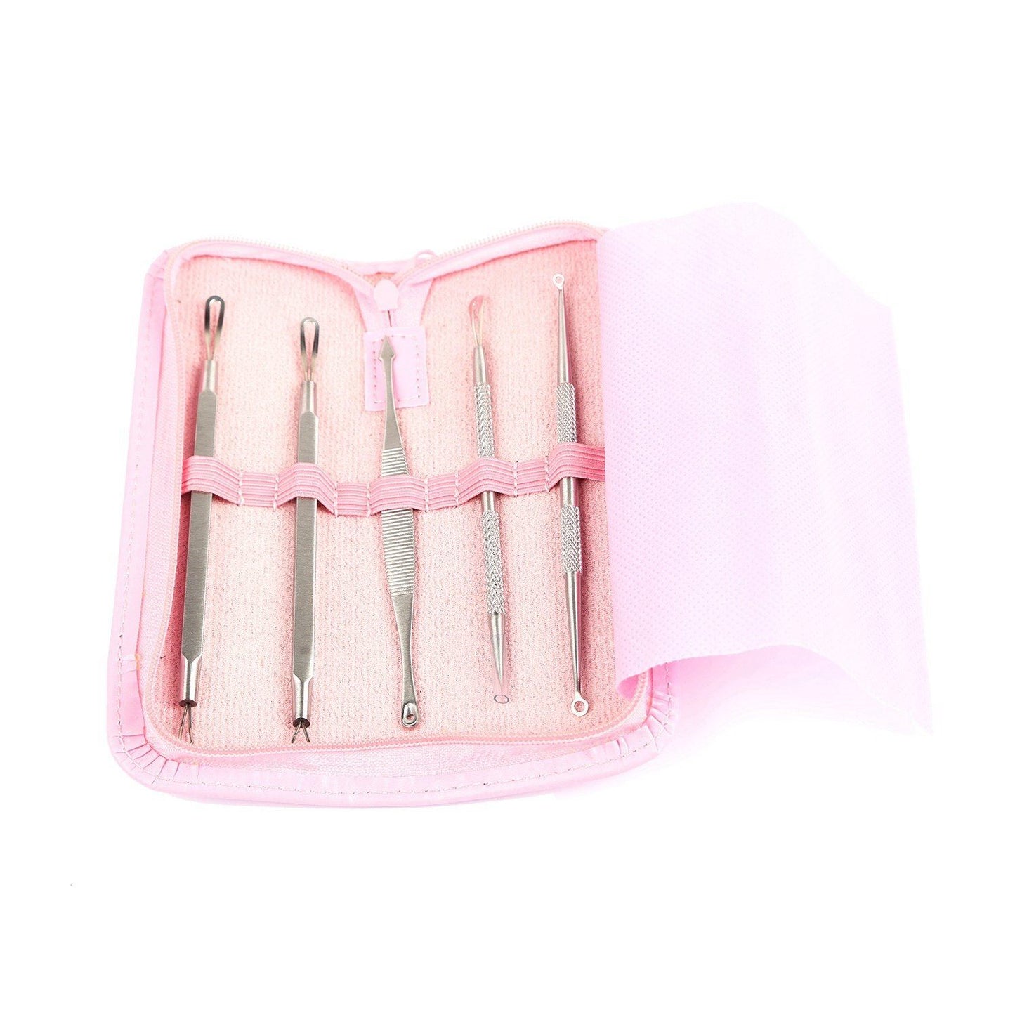 5-Pieces Set: BlackHead Remover Kit Pimple Comedone Extractor Tool Set