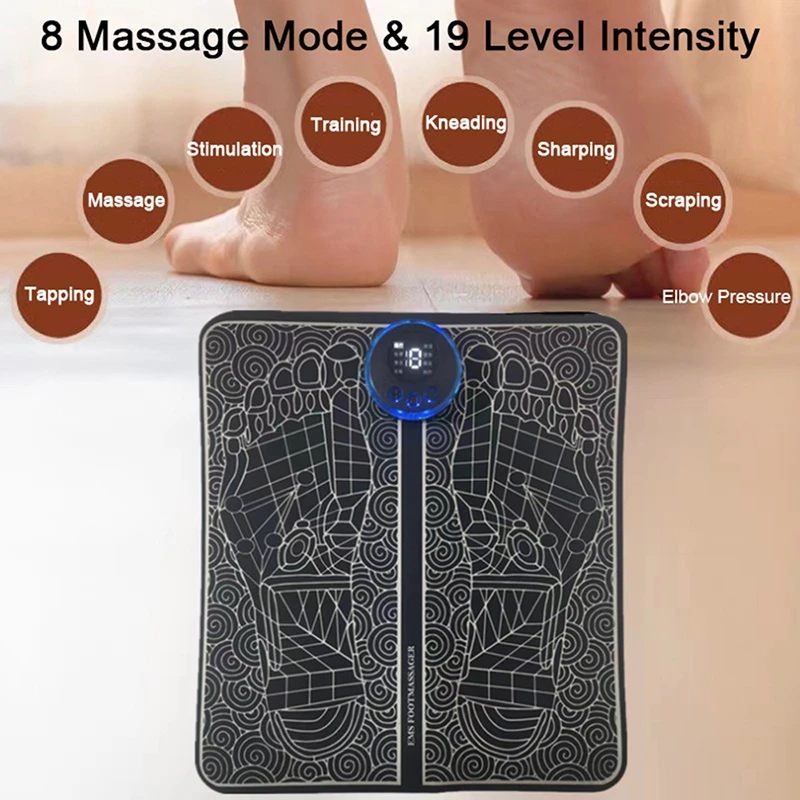 EMS Acupoints Stimulator Massage Foot Mat