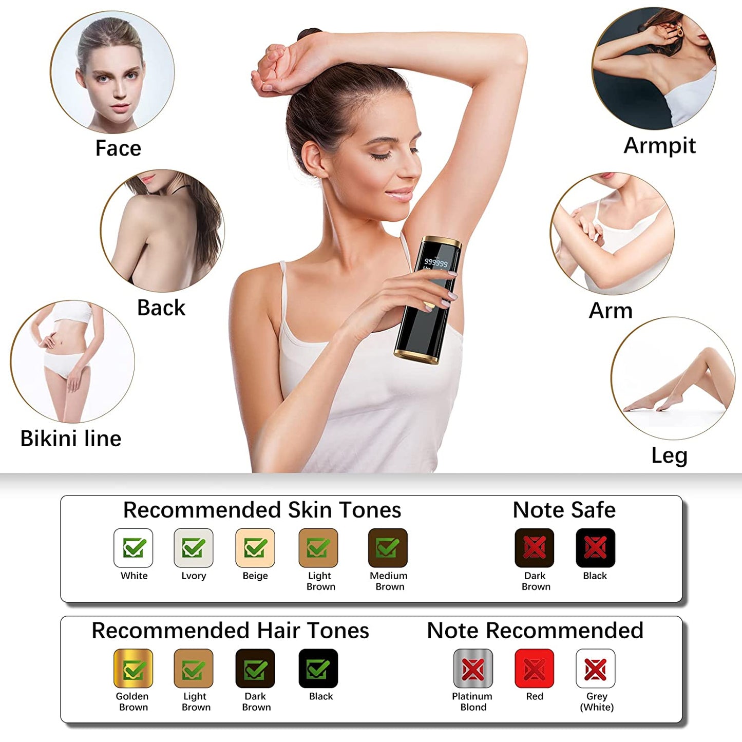 SafeIPL Laser Hair Removal