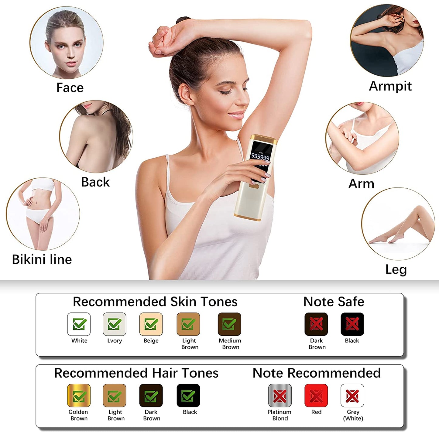 SafeIPL Laser Hair Removal