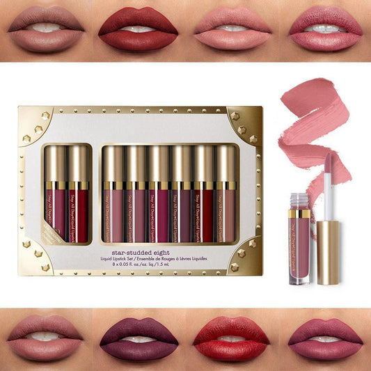 8pcs Set Everlasting Matte Liquid Lipstick