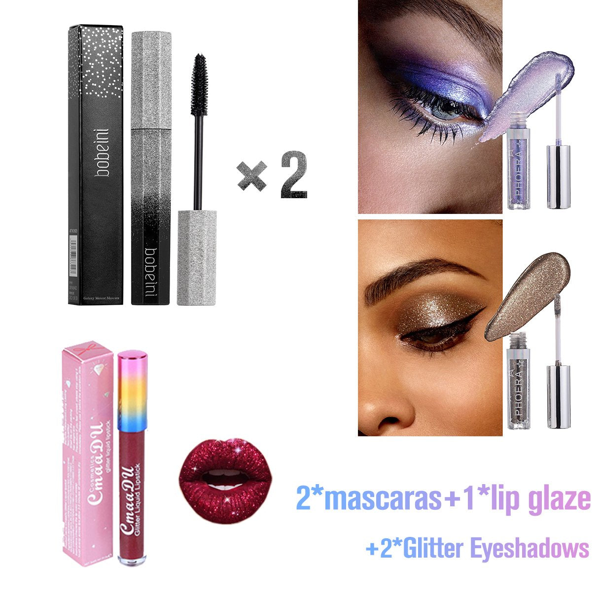 Buy1Get 2Free 4D Waterproof Flexible Brush Galaxy Mascara