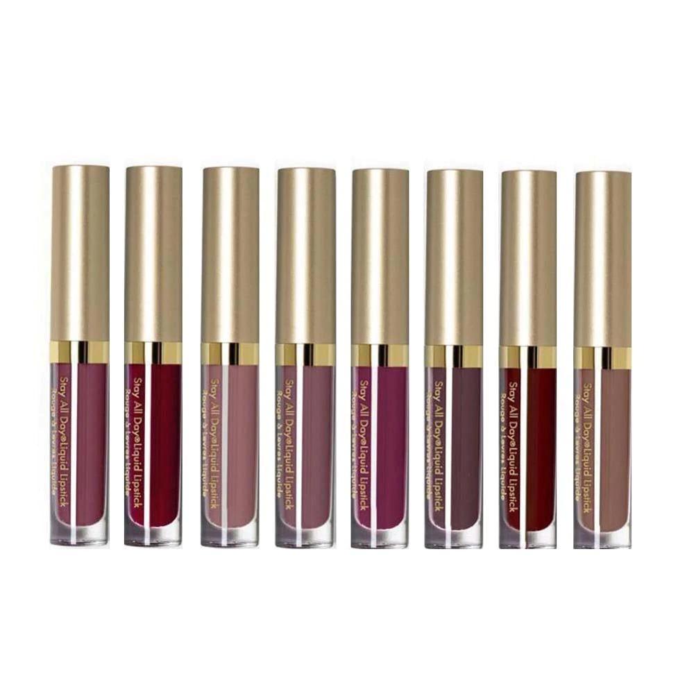 8pcs Set Everlasting Matte Liquid Lipstick