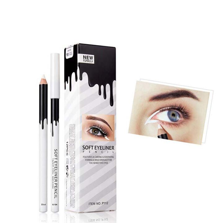 Eyeliner Pencil Makeup Women Long Lasting Waterproof Eye Liner White Eyeliner