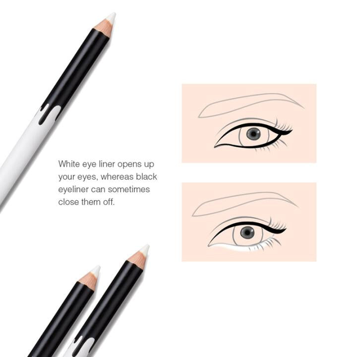 Eyeliner Pencil Makeup Women Long Lasting Waterproof Eye Liner White Eyeliner