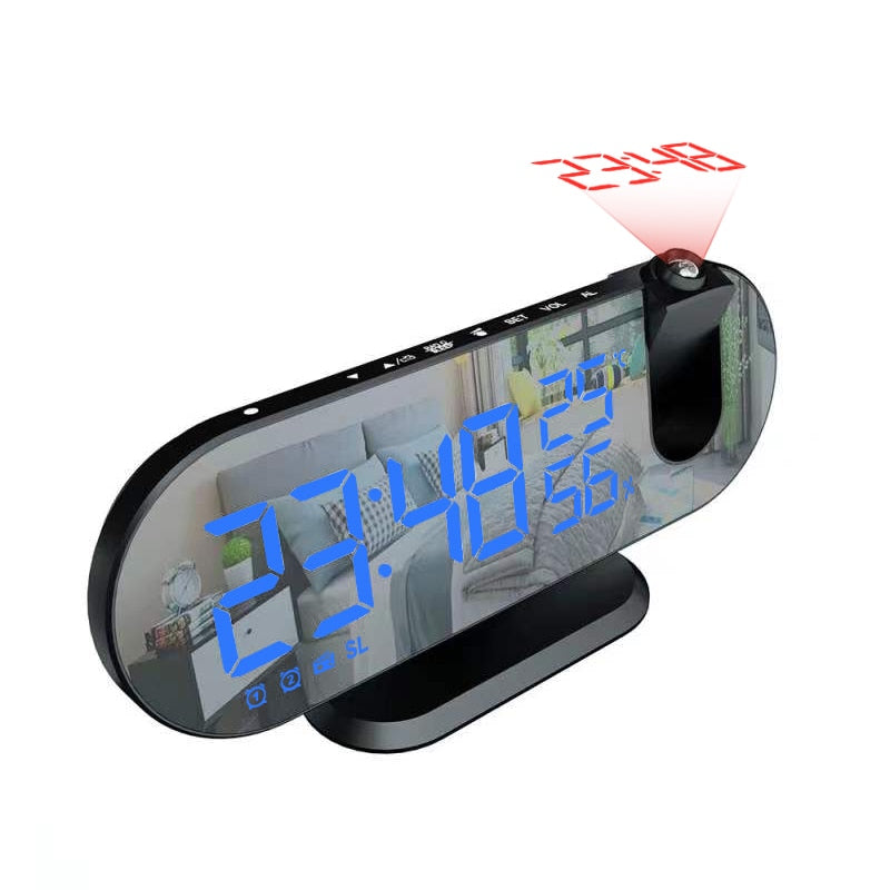 LED Digital Alarm Clock with Projector