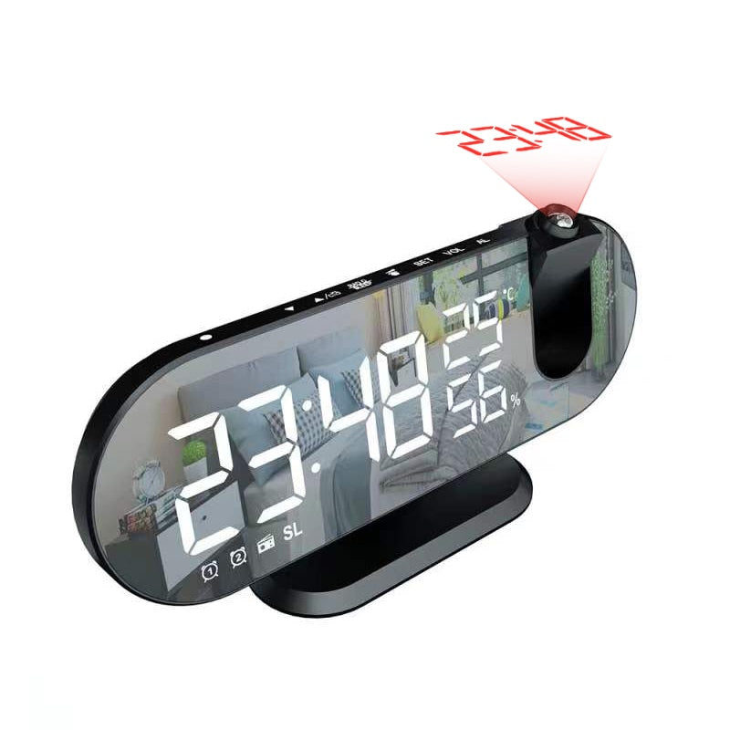 LED Digital Alarm Clock with Projector