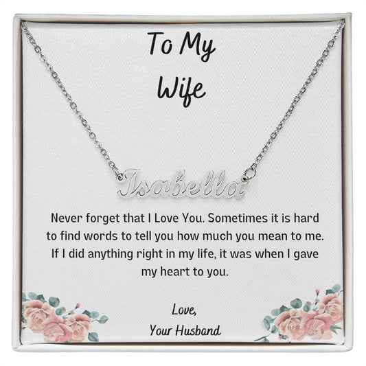 Wife - Get Customized Name for Your Loved Ones