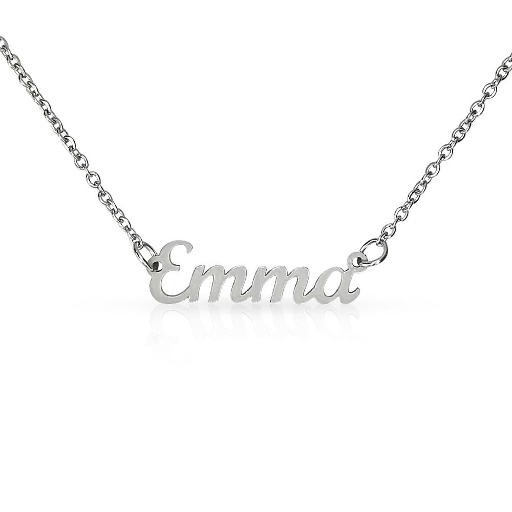 A Personalized Name Necklace without Message Card
