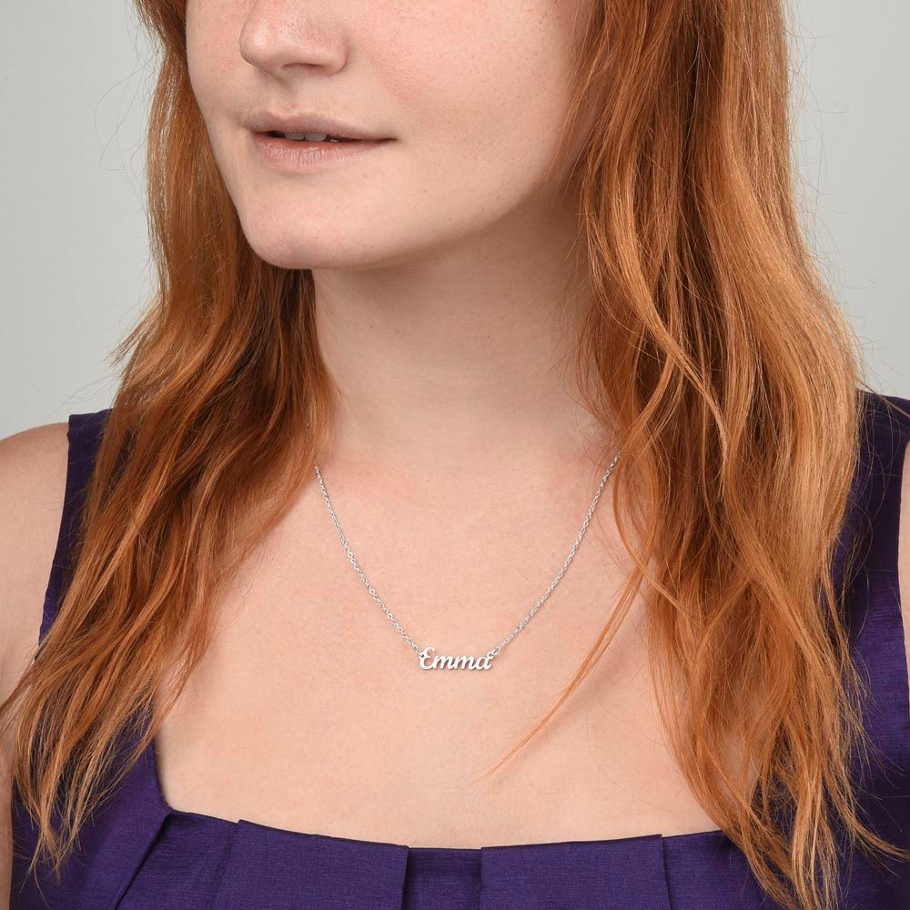 A Personalized Name Necklace without Message Card