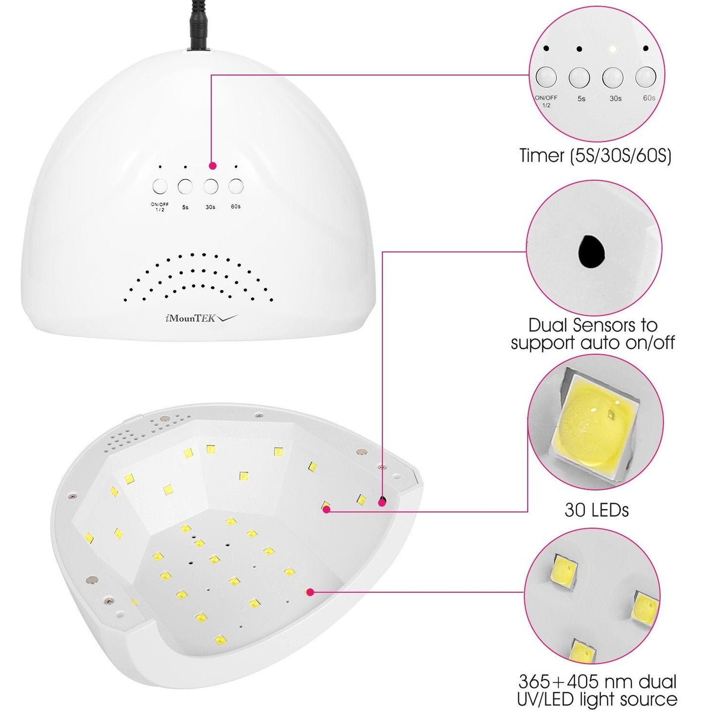 Nail Dryer 48W/24W UV LED Lamp