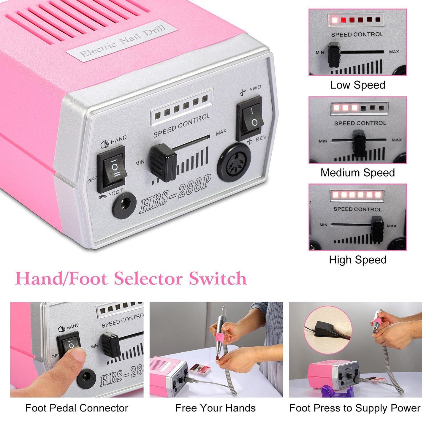 Professional Acrylic Nail Drill Machine