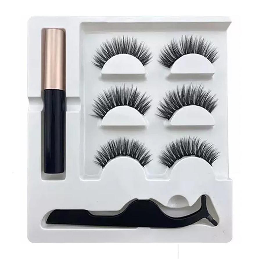 Professional Long Lasting Magnetic Eyeliner And Eyelash Kit.