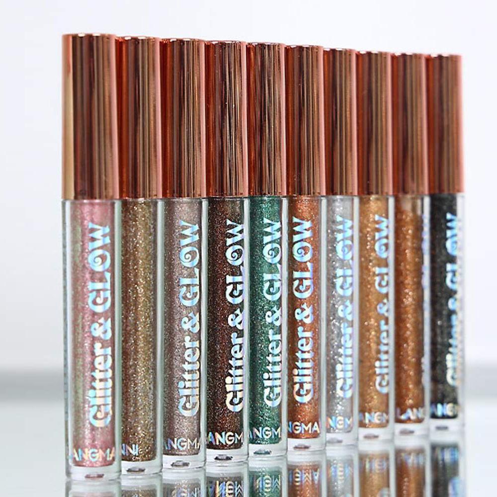 Waterproof Liquid Eyeshadow Set and Metallic Glitter